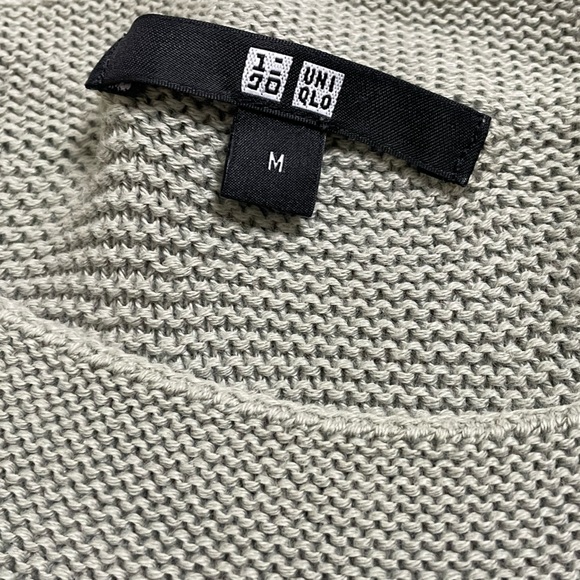 SOLD! 2 Sage Knit Sweaters (H&M + Uniqlo) - Women’s Medium - Picture 4 of 4